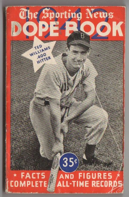 1942 Sporting News Dope Book Williams